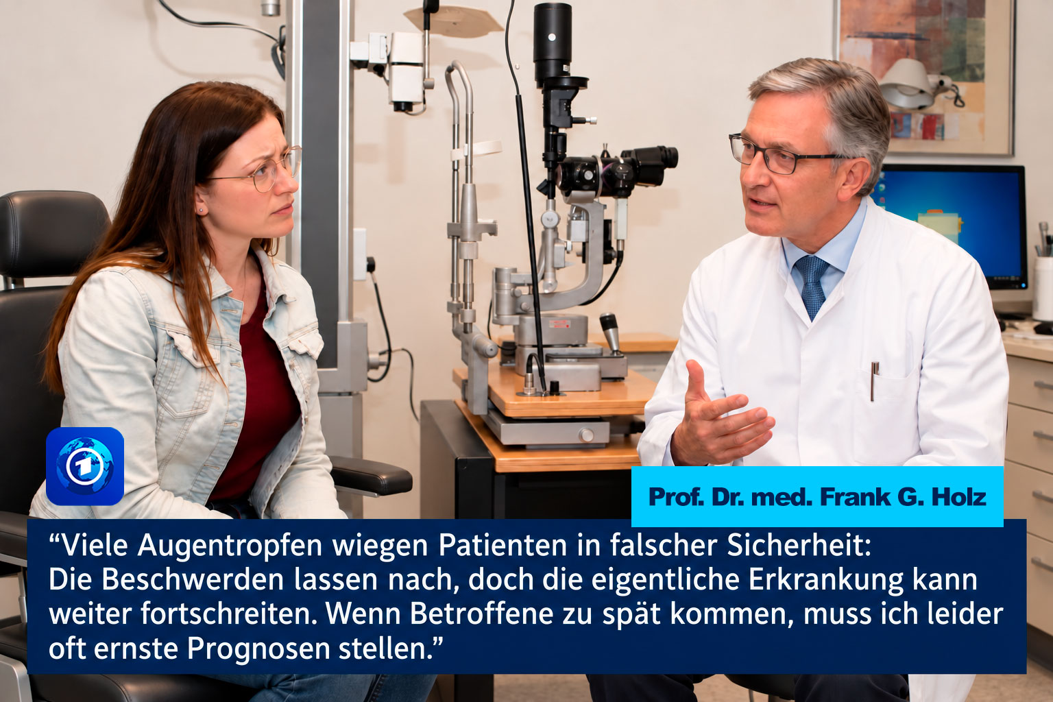 Prof. Dr. med. Frank G. Holz während des Interviews